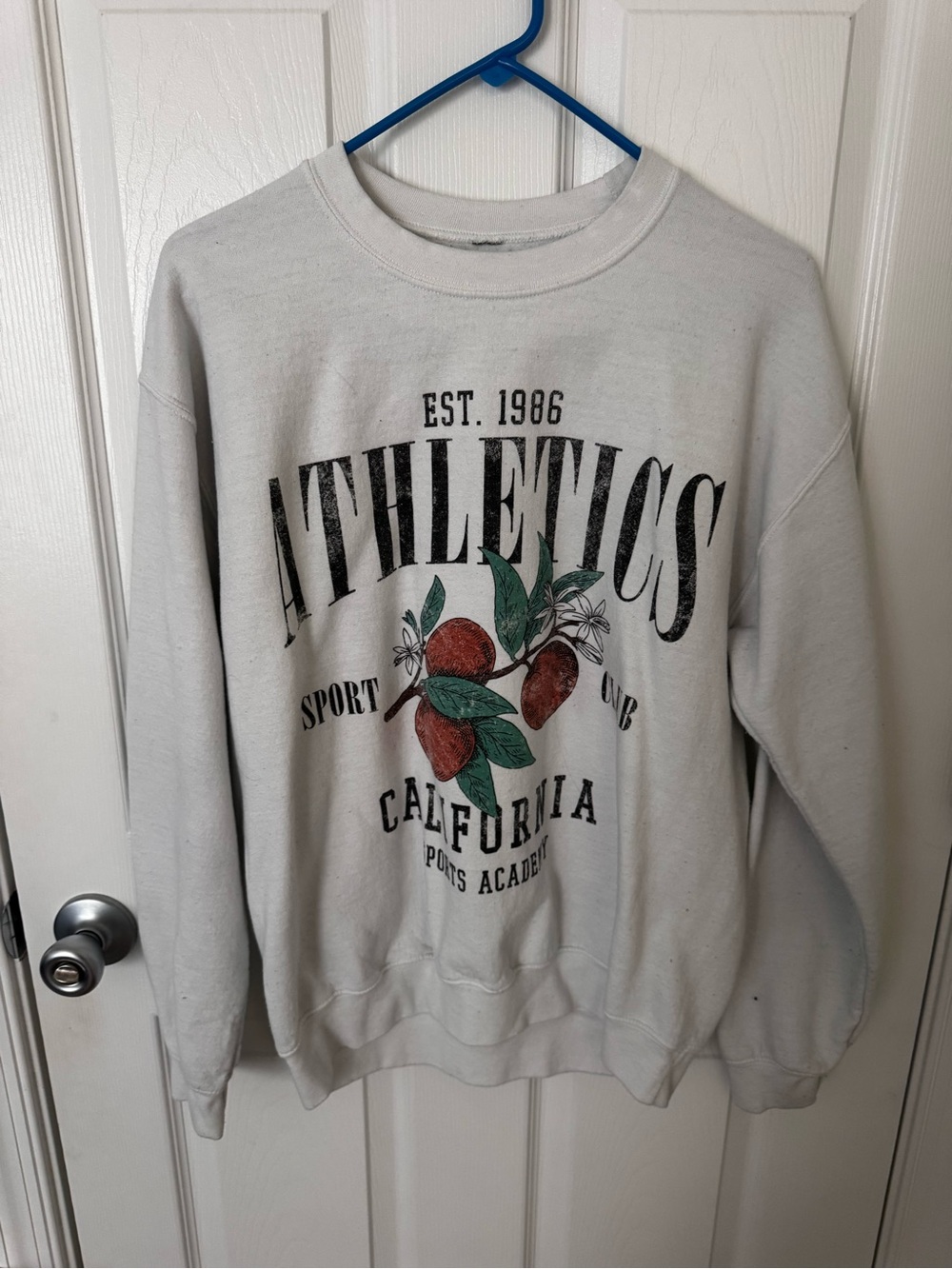 Zumiez California Athletics Cream Graphic Crewneck Sweater - S